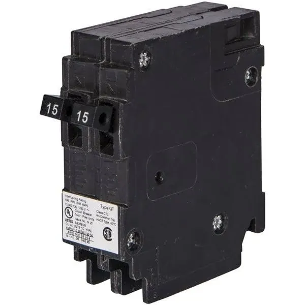 SIEMENS Q1515NC NON RESTRICTED NIB TANDEM 15/15 120 VOLT BREAKER #B79