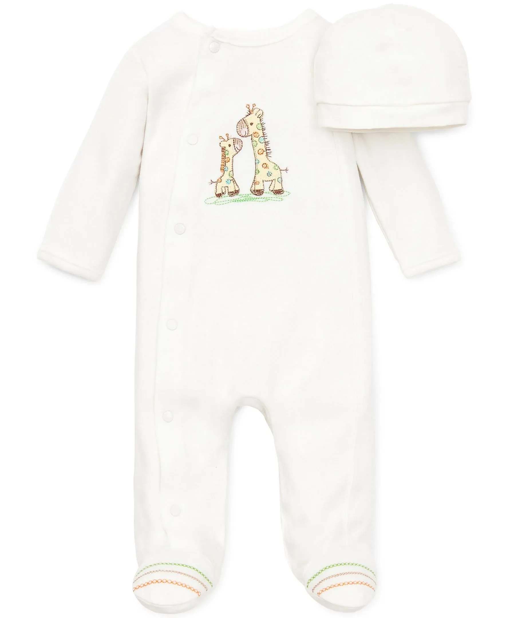 Little Me Giraffe Footed Onesie