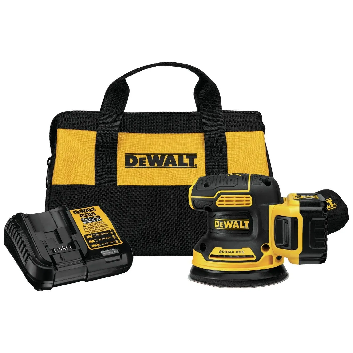 DeWalt DCW210P1 20V MAX* XR 5" Cordless Random Orbital Sander Kit