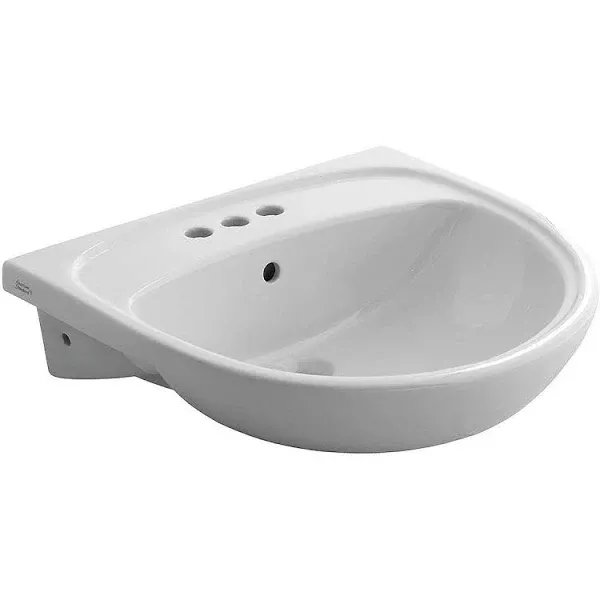 American Standard Mezzo Drop in Clay Bathroom Sink 9960.803.020 White