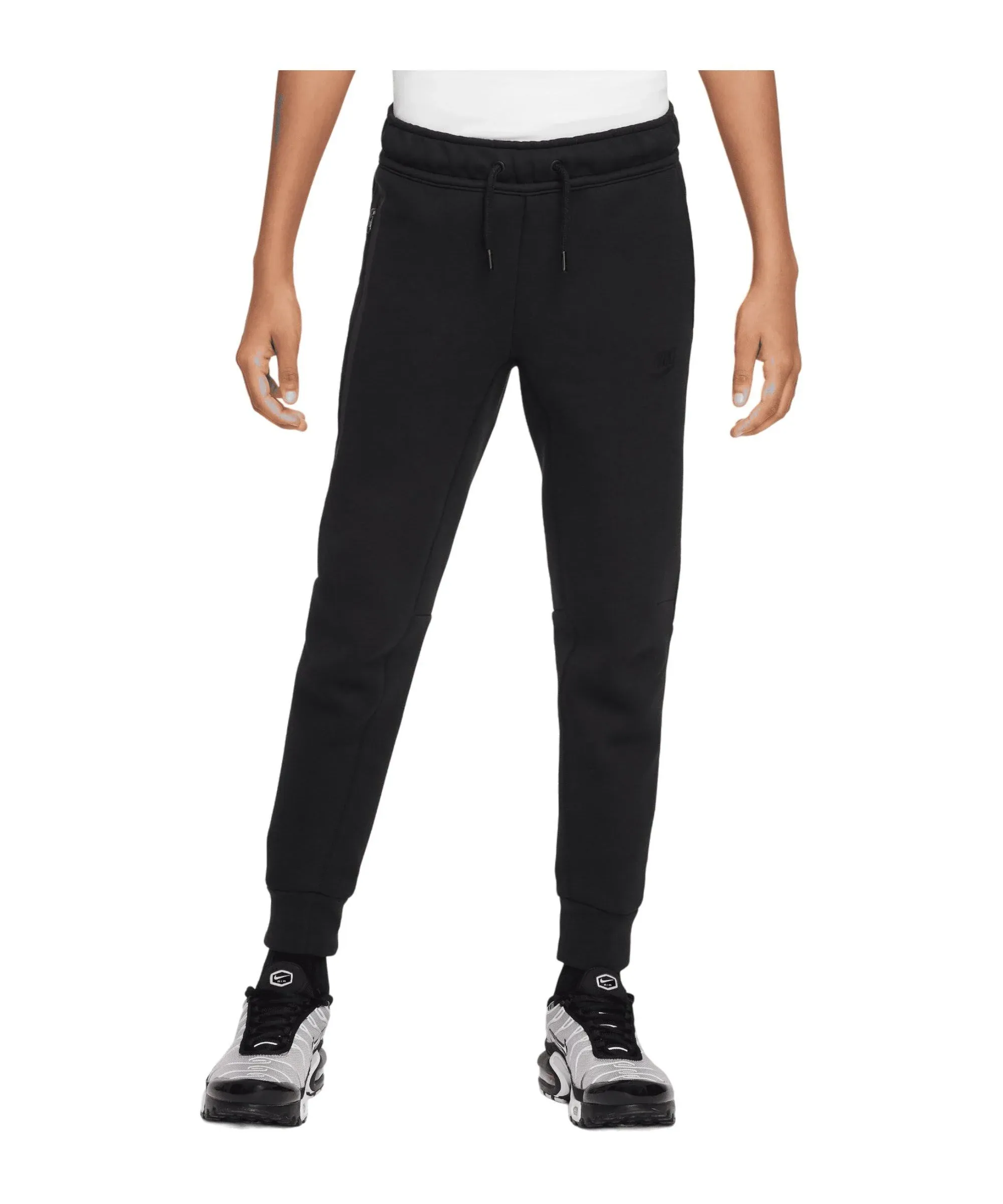 Nike Boys' Sportswear Tech Fleece Pants, Medium, Black/Black/Black