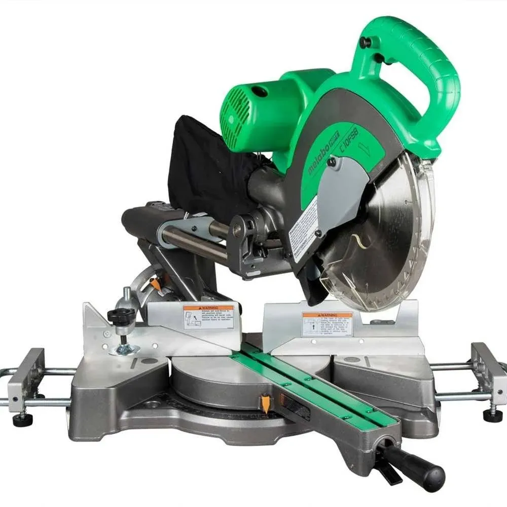 Metabo HPT C10FSBSM Compound Miter Saw, Electric, 10 in Dia Blade, 3800 rpm Speed, 57 deg Max Miter Angle