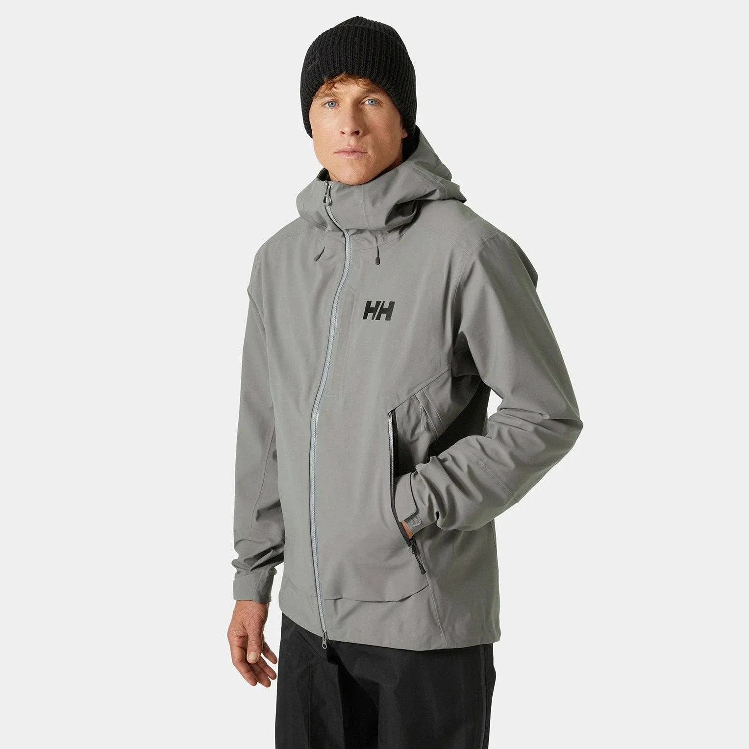 NWT Helly Hansen Men&#039;s Verglas BC Hooded Shell Jacket RECCO Rescue Sz Med $400