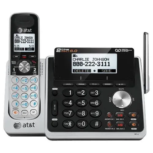 AT&T TL88102 Dect 6.0 1.90 GHz Cordless Phone