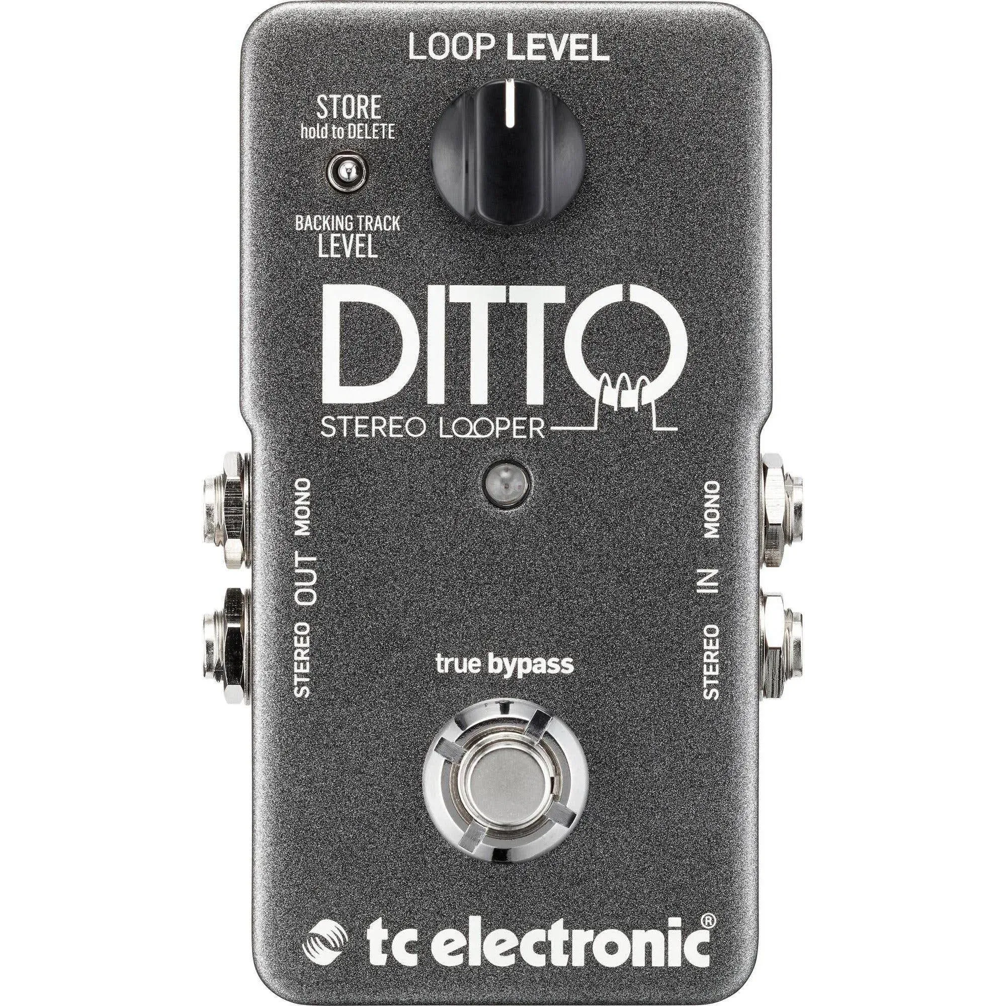 TC Electronic Ditto Loop Import/Export Stereo Looper Star Jam&Backing Track-Gray (Used, Damaged Retail Box)