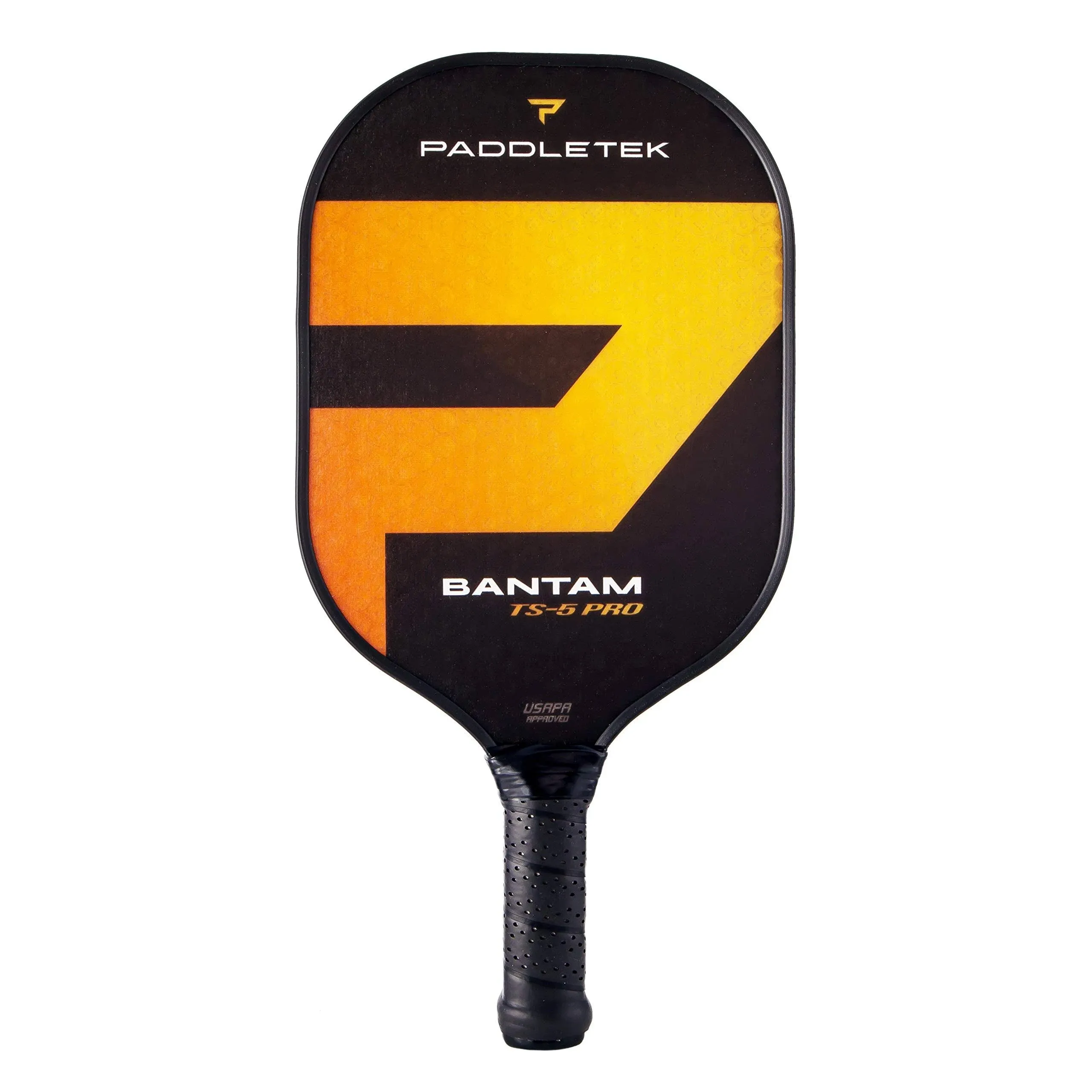 New Era Paddletek Bantam TS-5 Pro Lite Pickleball Paddle 4 3/8&#034; Yellow Horizon