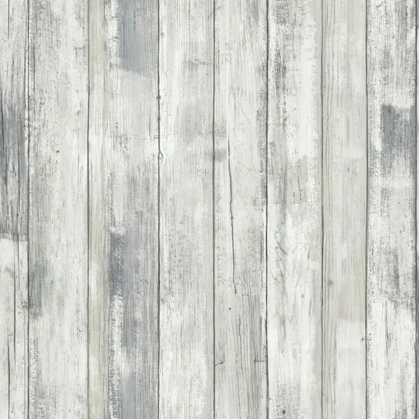 RoomMates Weathered Planks Peel & Stick Wallpaper Grey & White