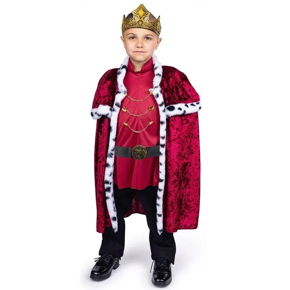 Dress Up America King Costume for Boys - Regal Prince Costume Set - Kids Royal ...