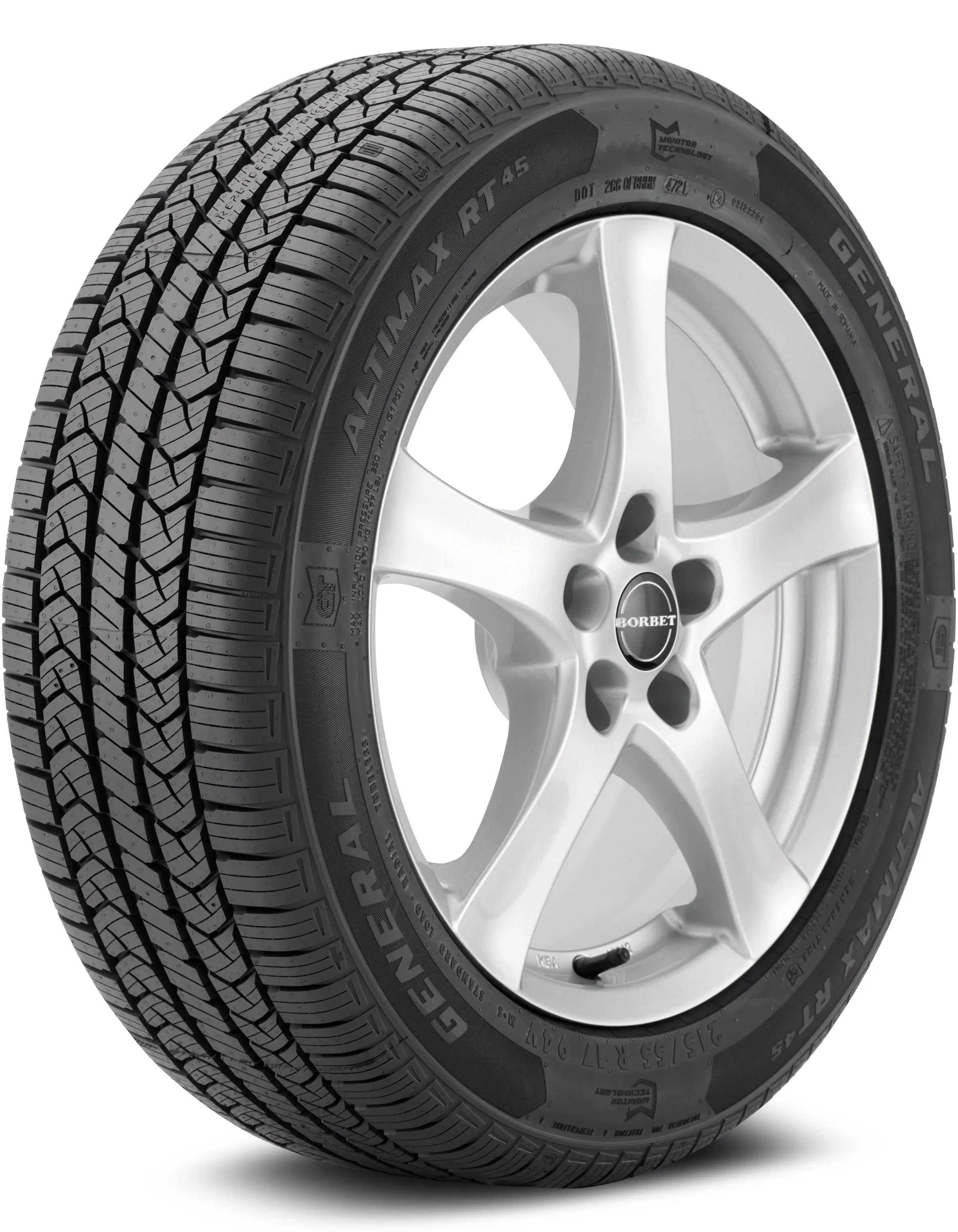 General Altimax RT45 Passenger Tire 225/65R17 102T