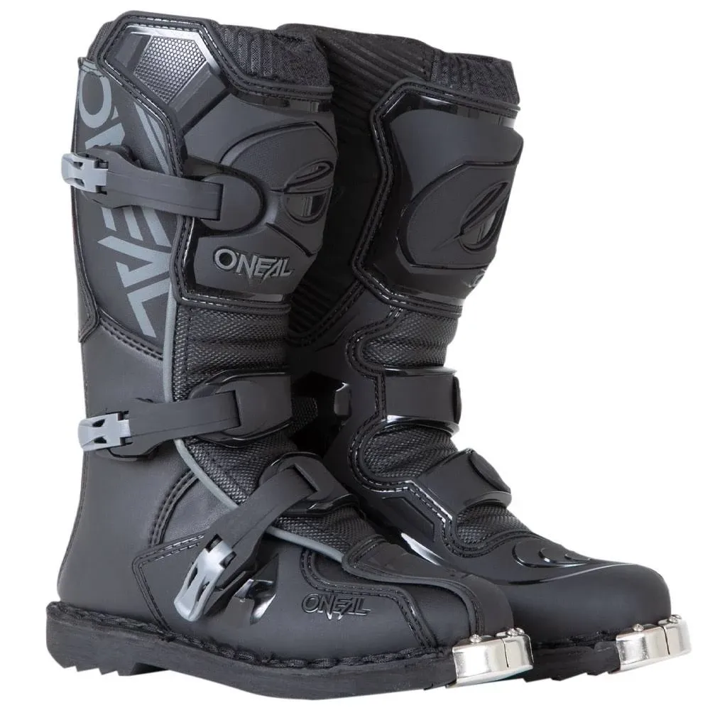 Open-Box O&#039;Neal Youth Boys Element Offroad Motocross Dirtbike Boots Black Size 4