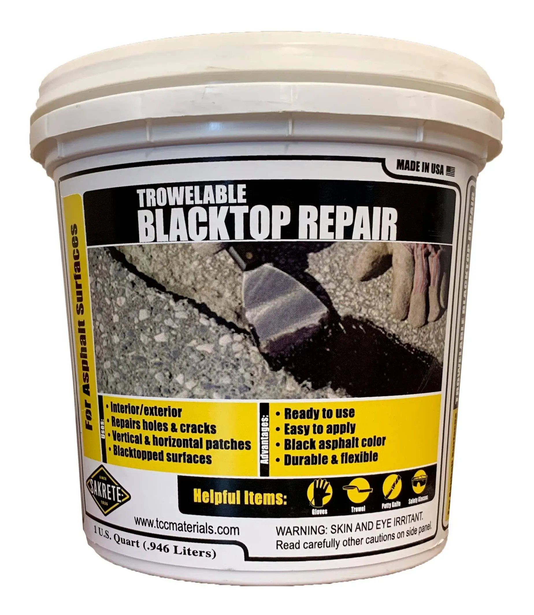 Sakrete Trowelable Blacktop Repair (Quart, 1)