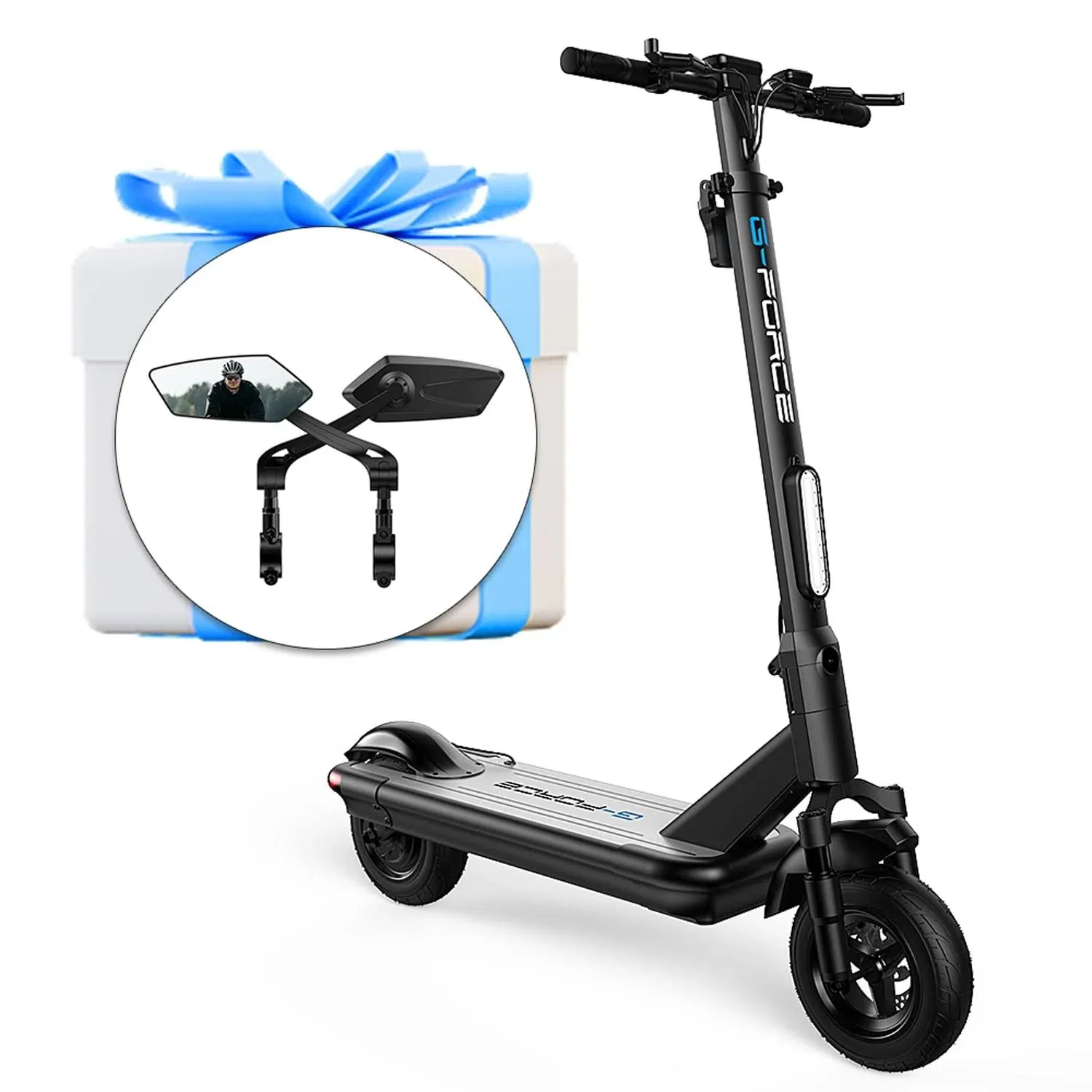 G-Force S10 Moped Electric Scooter for Adult, 500W Motor Foldable Commuter ...