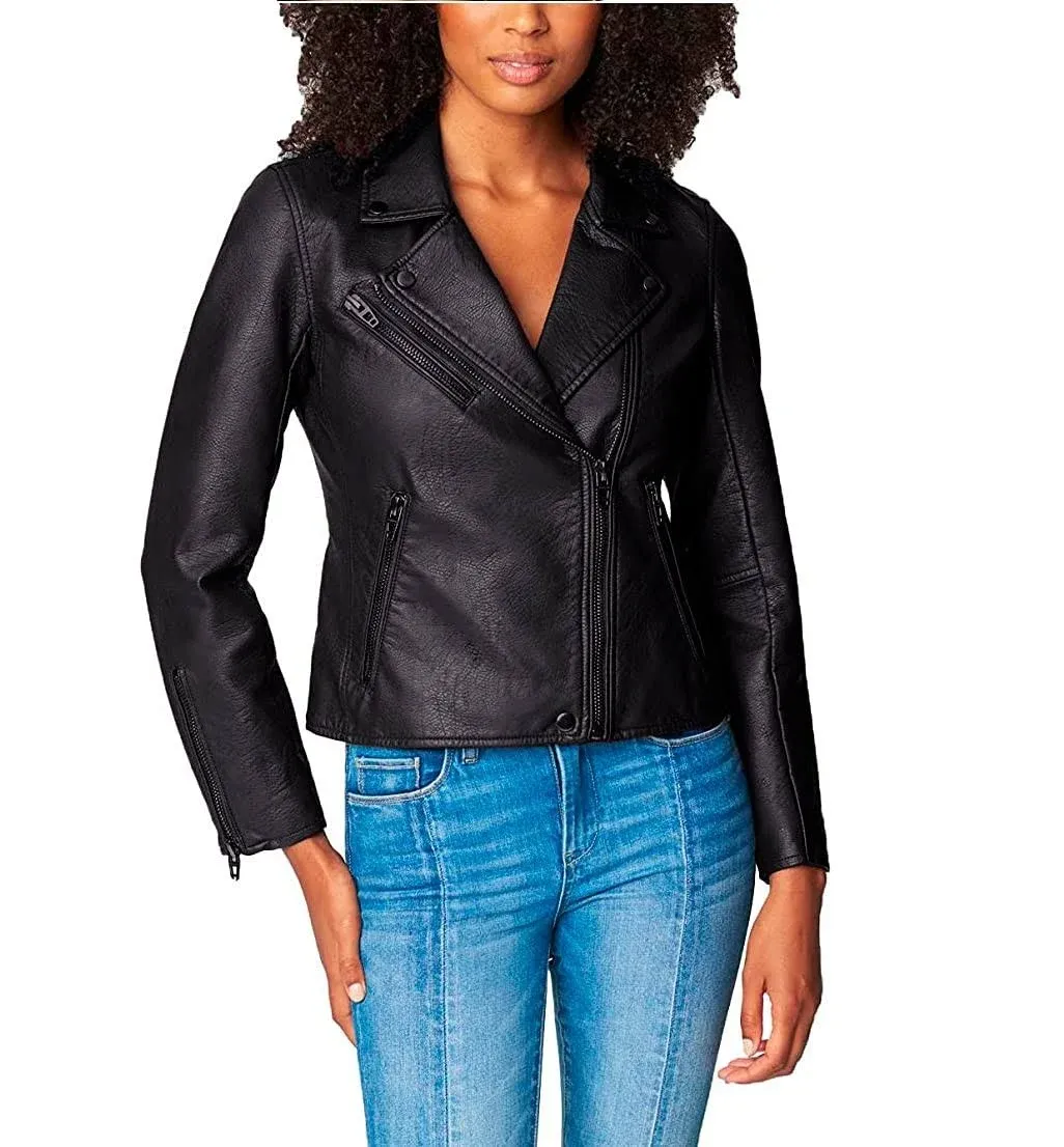 BLANKNYC Faux Leather Moto Jacket Women's