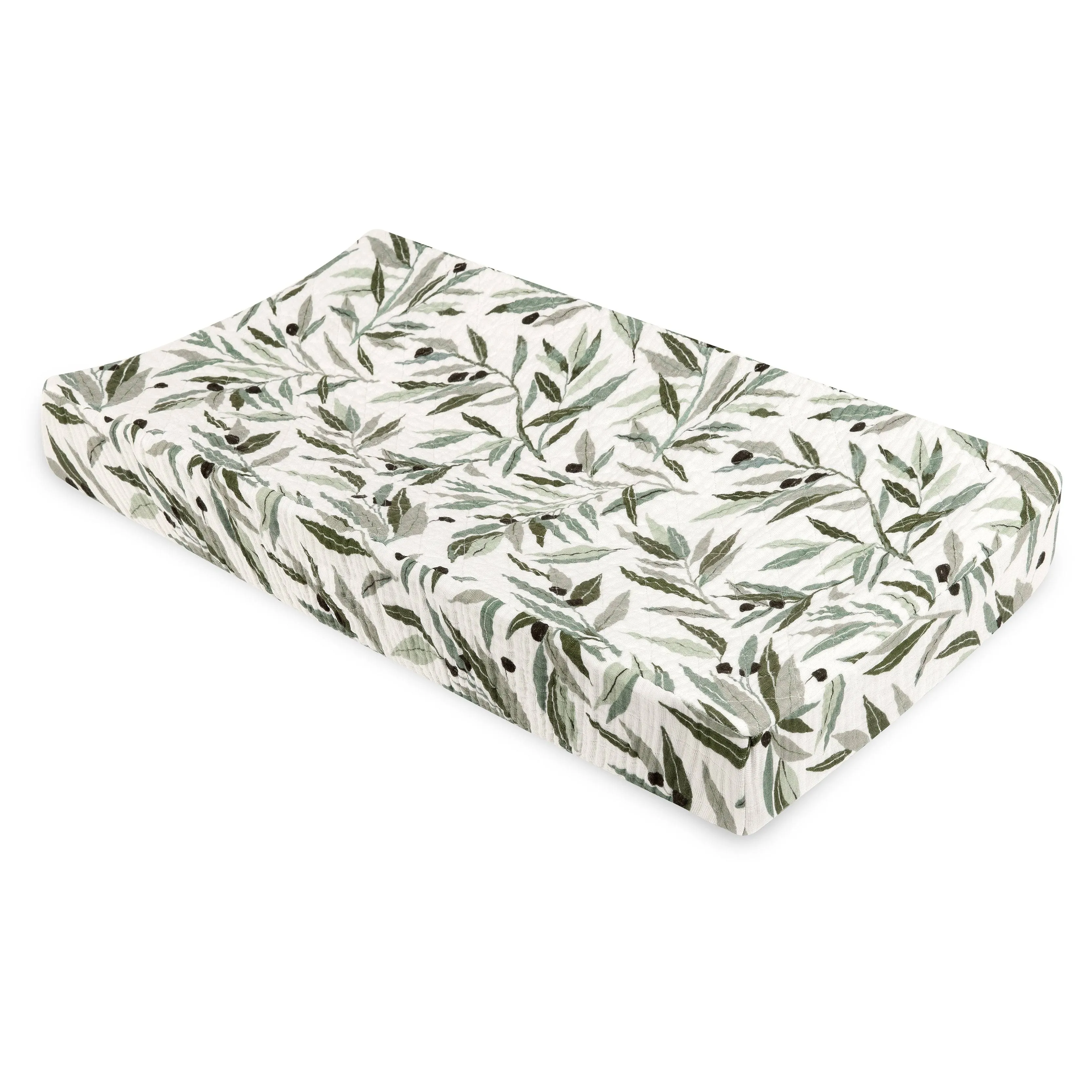 Babyletto Quilted Changing Pad Cover in GOTS Certified Organic Muslin Cotton - Terrazzo