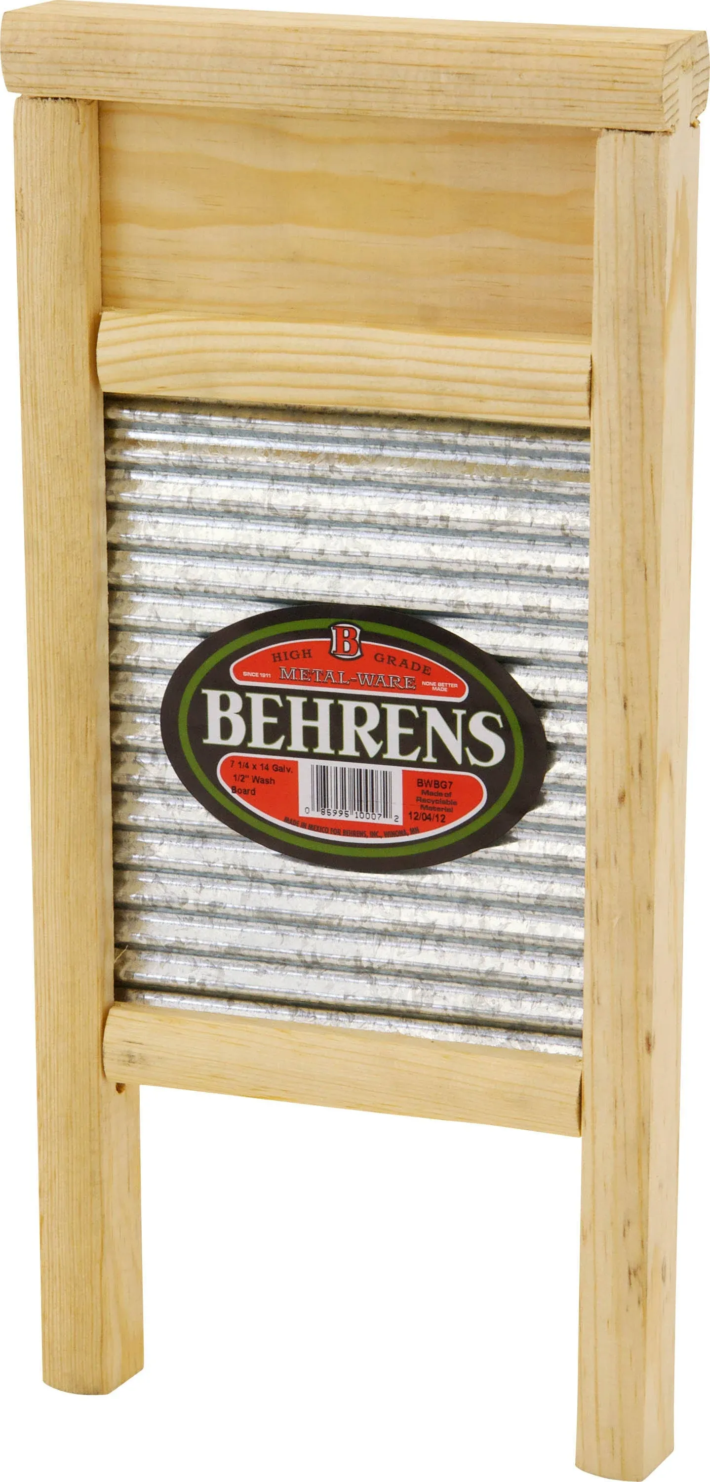 Behrens Bwbg7 Galvanized Washboard