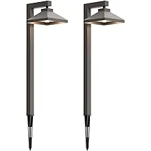 Goodsmann Landscape Lighting 2 Pack Low Voltage Pathway Lights 1.5W 100 Lumens ...