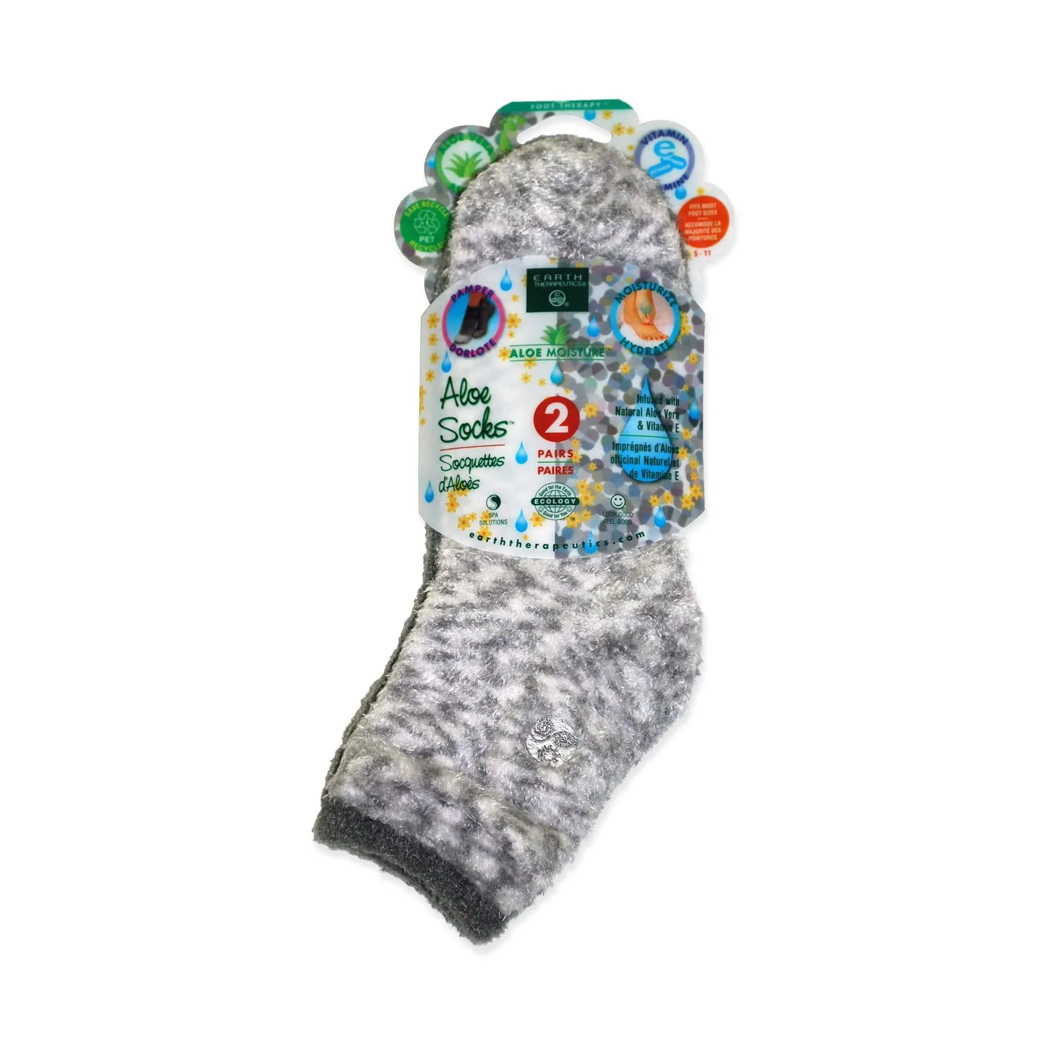 Earth Therapeutics Aloe Infused Moisturizing Socks