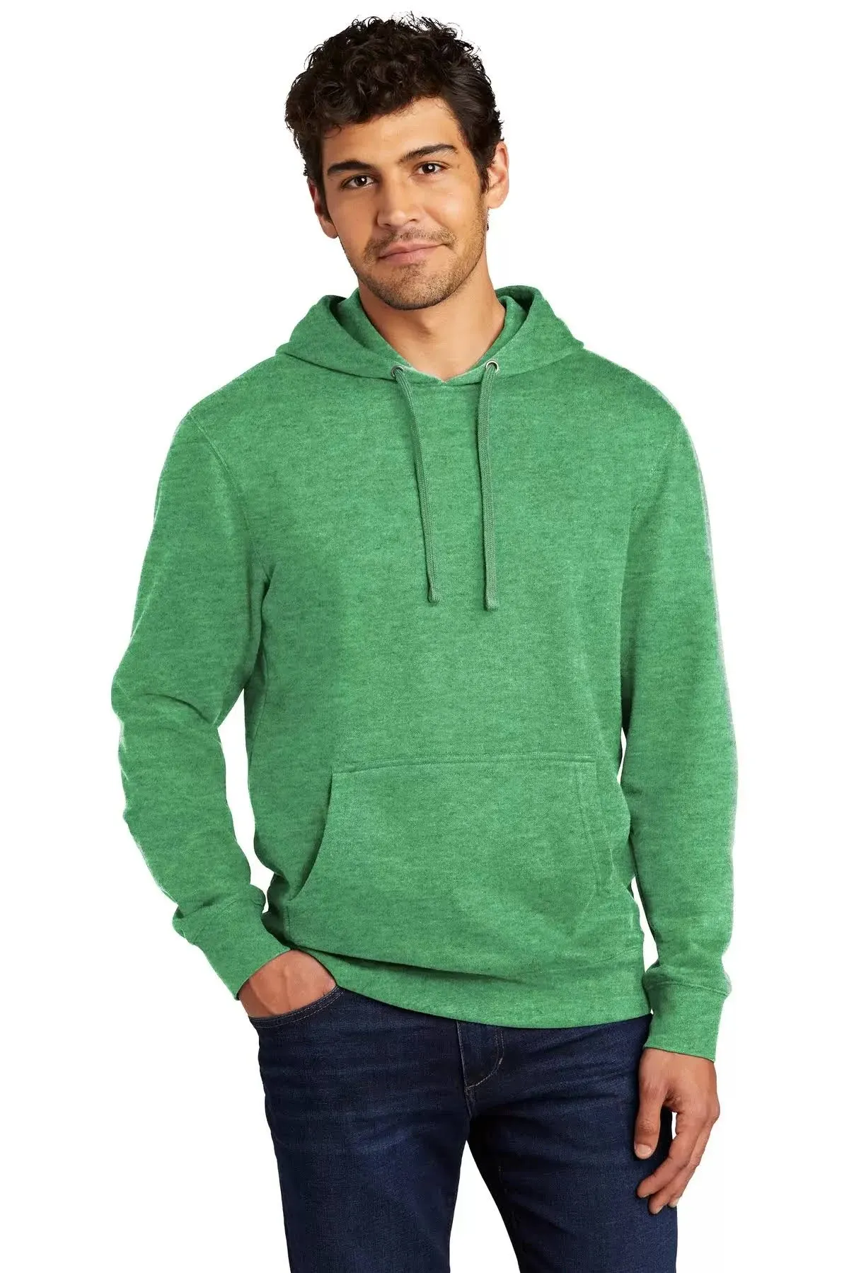 District Mens V.I.T. Long Sleeves Side Seamed Soft Fleece Hoodie - DT6100