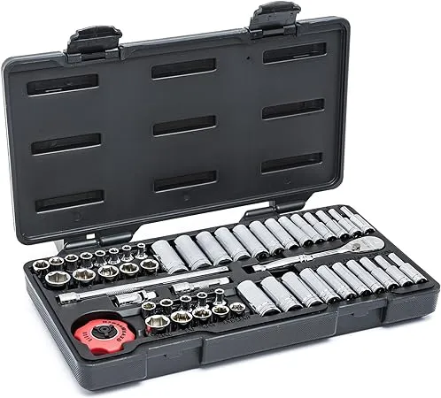 GearWrench 51-Piece 1/4" Drive 6 Point SAE/Metric Socket Set