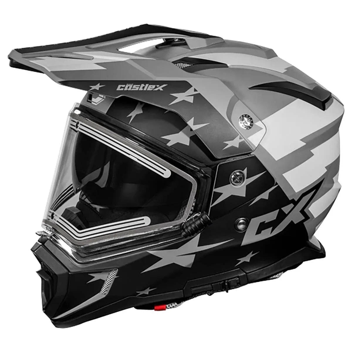 Castle x CX200 Dual Sport Liberty Electric Snowmobile Helmet Matte Charcoal Large