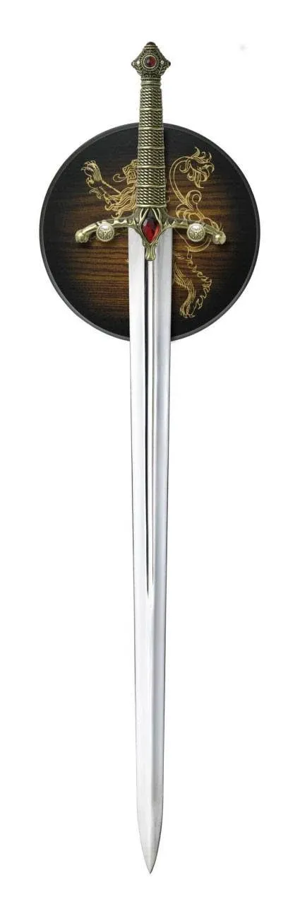 Valyrian Steel Game of Thrones Widow's Wail Sword w/Wooden Display Plaque VS0116