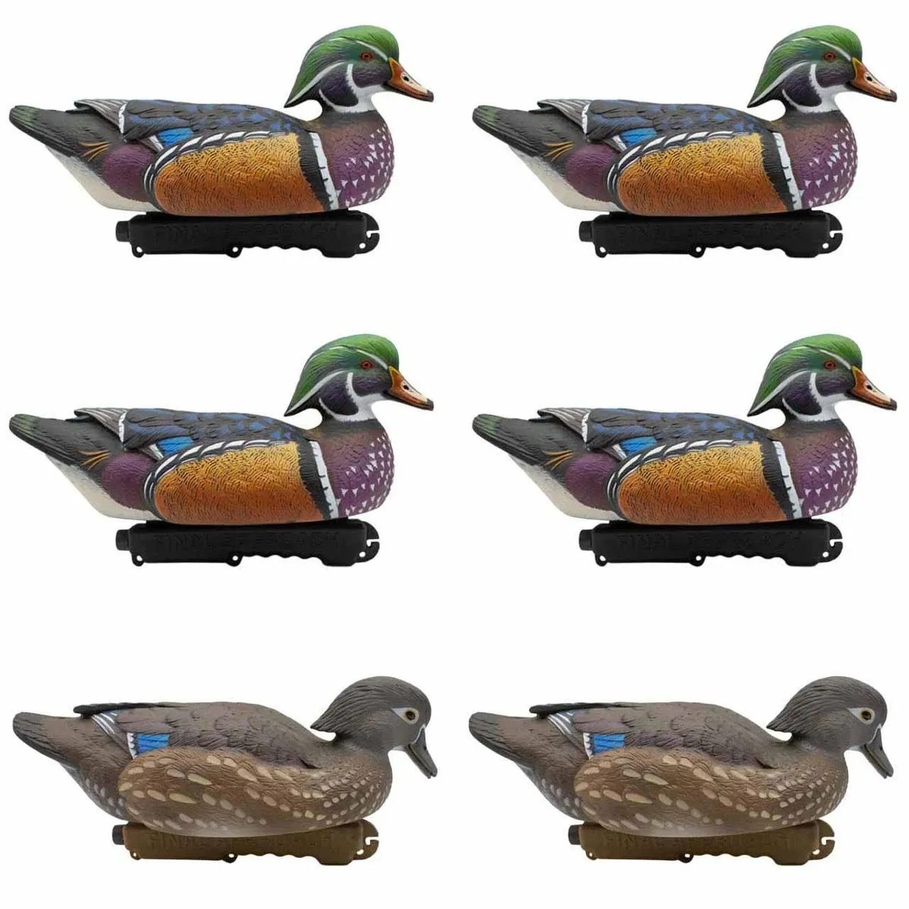 Final Approach Live Wood Ducks 6 Pack