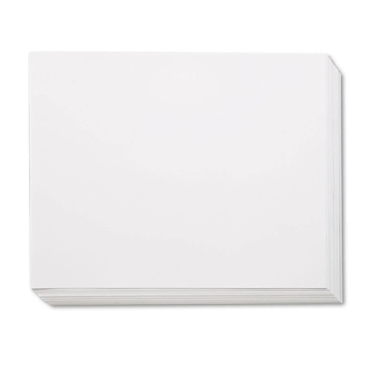 Pacon Four-Ply Railroad Board, 22 x 28, White, 100/Carton