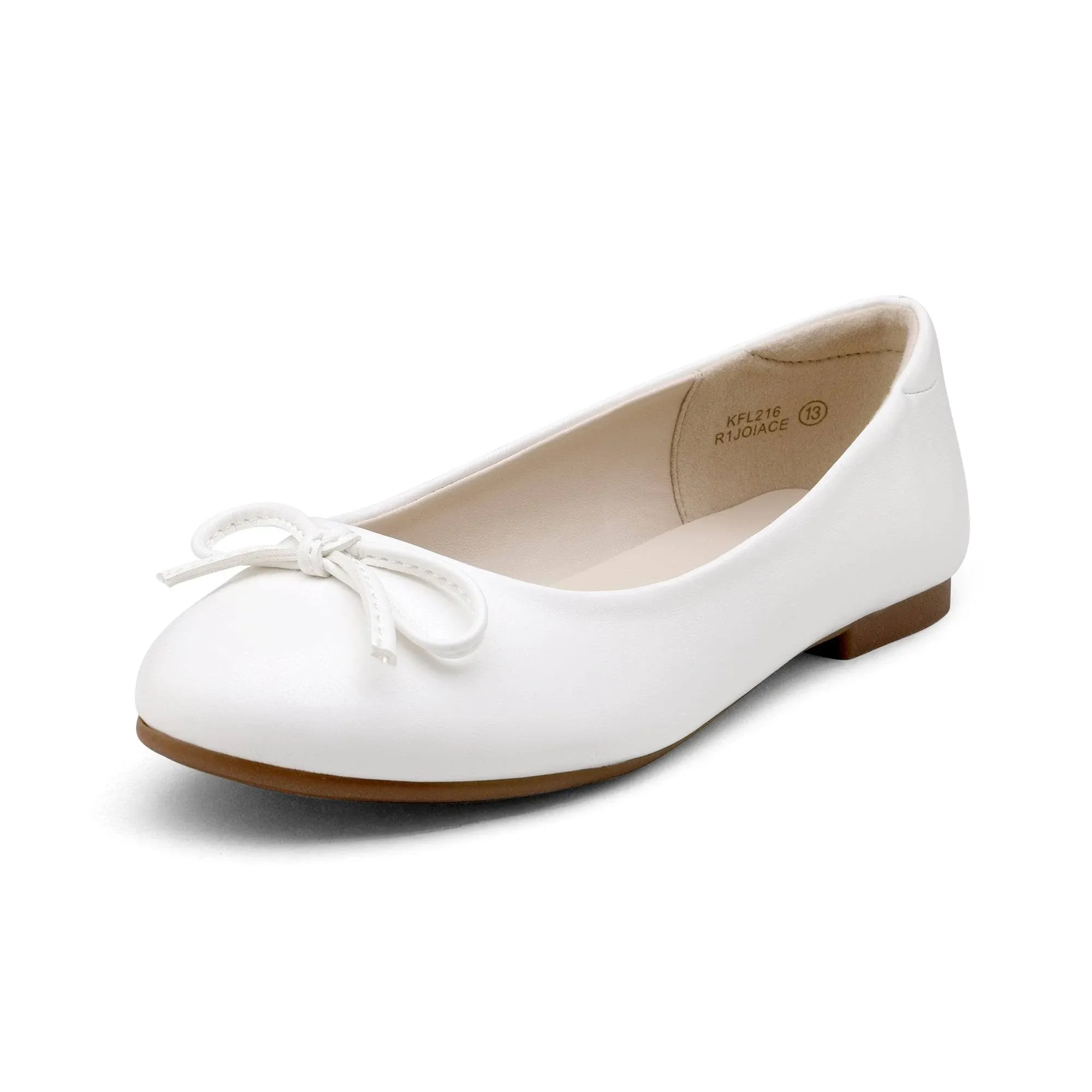 Girls' Diana Slip-On Ballet Flats - Cat & Jack White 3