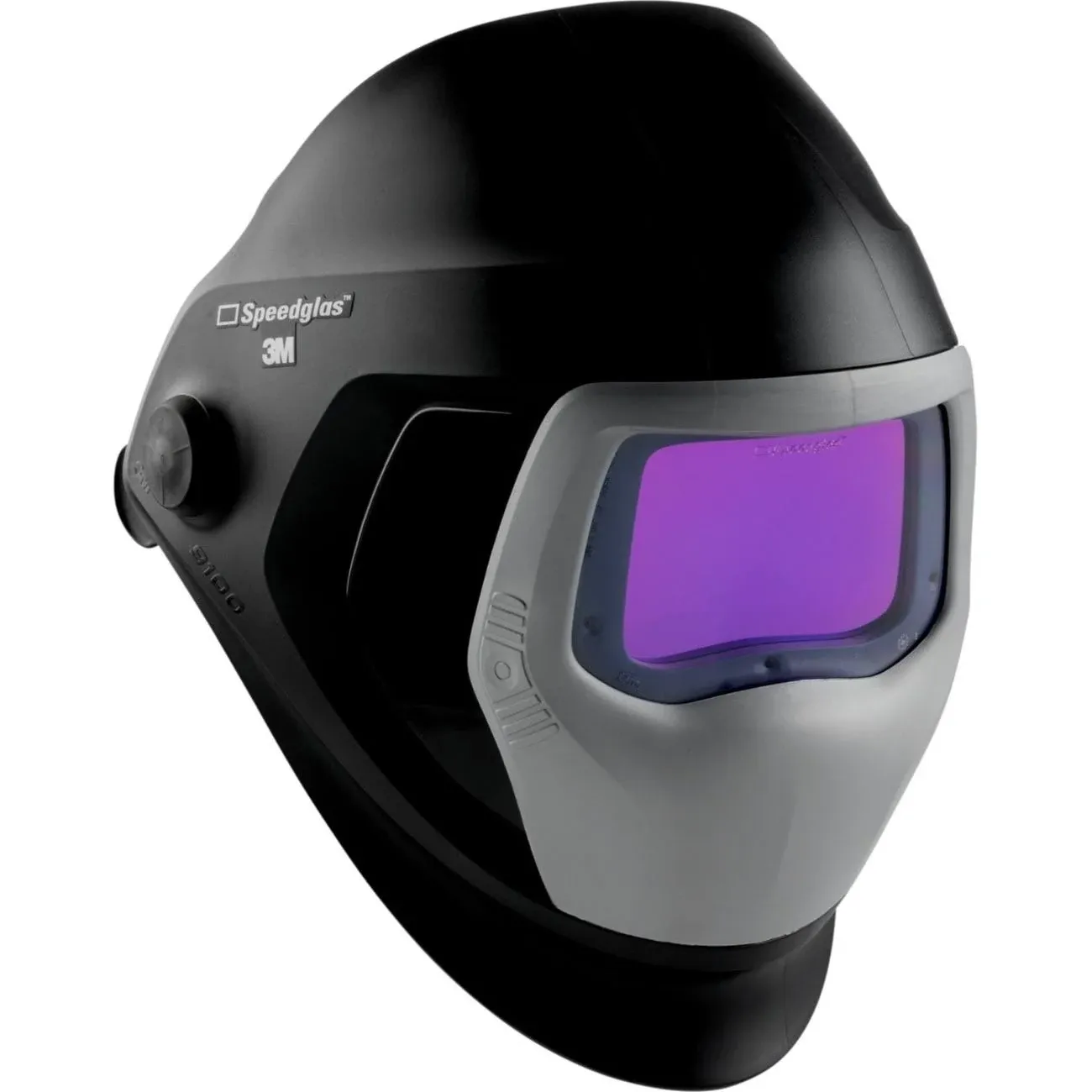 3M 7010302093 Speedglas 9100 Series 2.8 in. x 4.2 in. Helmet with Auto-Darkening Filter - Black