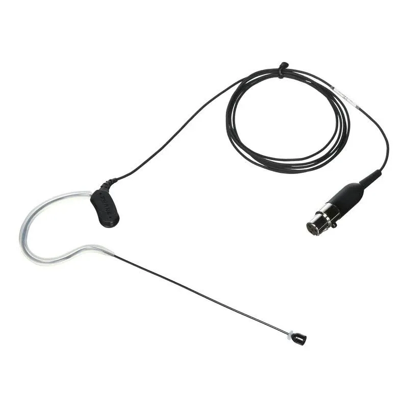 Shure MX153B/O-TQG Omnidirectional Earset Headworn Microphone, Black