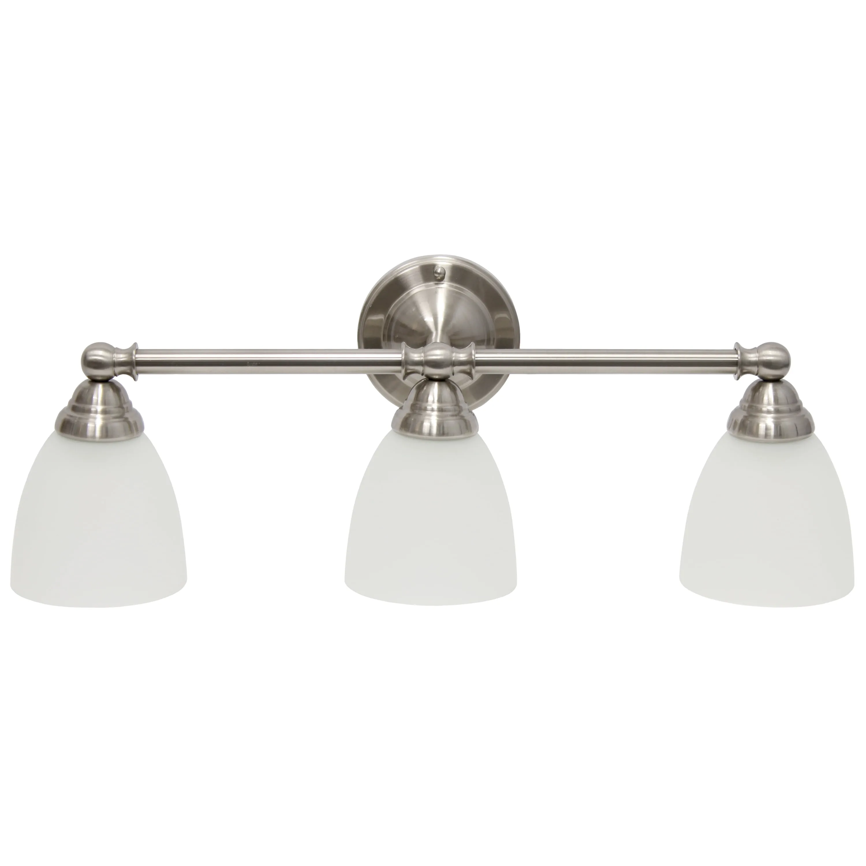 Szleomay 3 Light Bathroom Vanity Light, Brushed Nickel Bathroom Light Fixture...