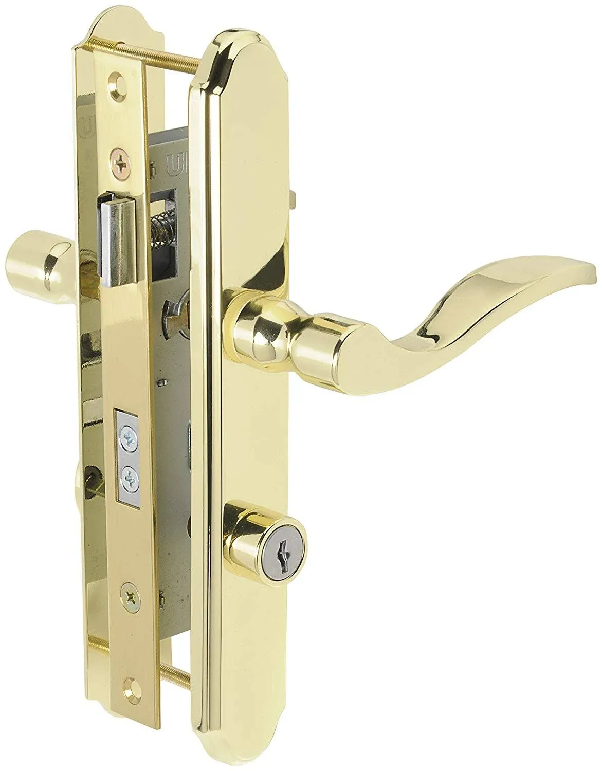 Wright Products Vmt115pb Serenade Mortise Storm Door Lever Lockset Brass