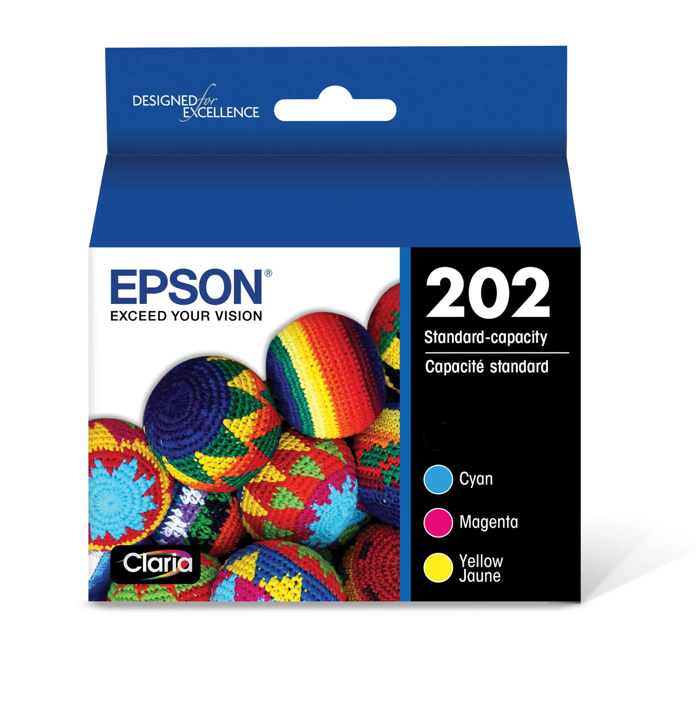 Epson T202520-S 202 Color Ink Cartridge Magenta Yellow Cyan Exp. 10/24