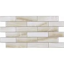 INTERSMART DÉCOR Peel and Stick Backsplash Tiles 16''X 8'', 3D Wall Panels, Self Adhesive Backsplashs, Waterproof Wall Stickers for Bathroom Kitchen Home Interior Decoration, 8 Pack (Thicker Design)