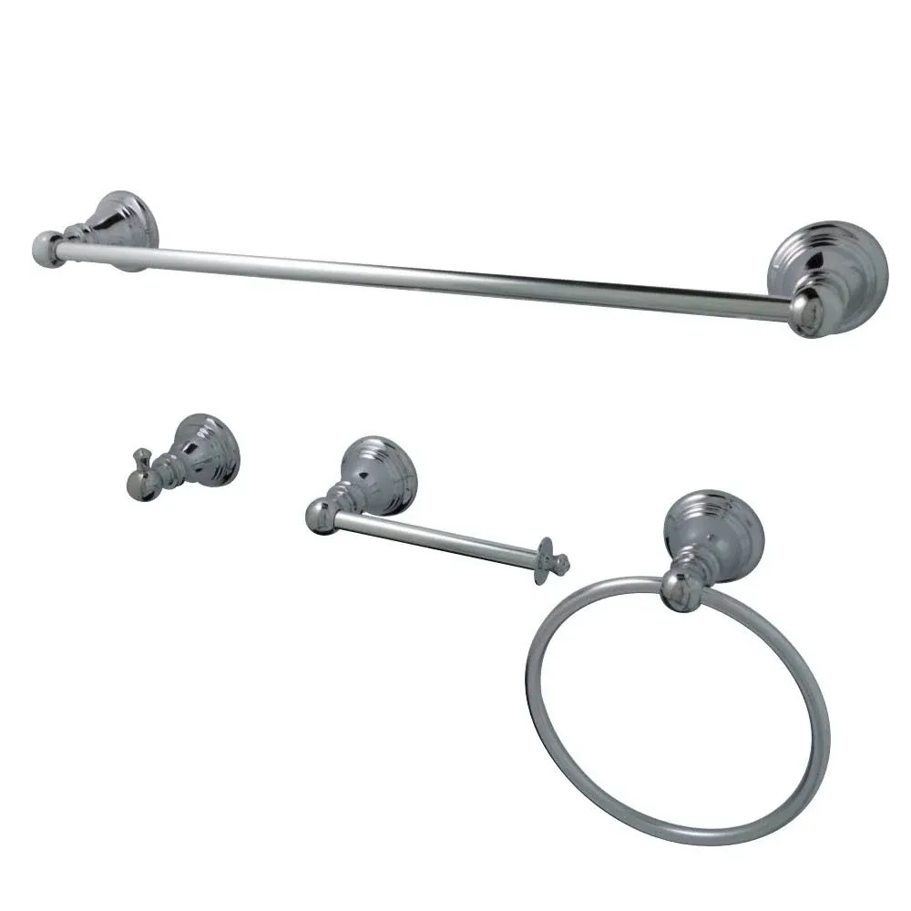 Kingston Brass BAHK192478ORB 4 Piece American Classic Towel Bar Bath Hardware Set, Oil Rubbed Bronze