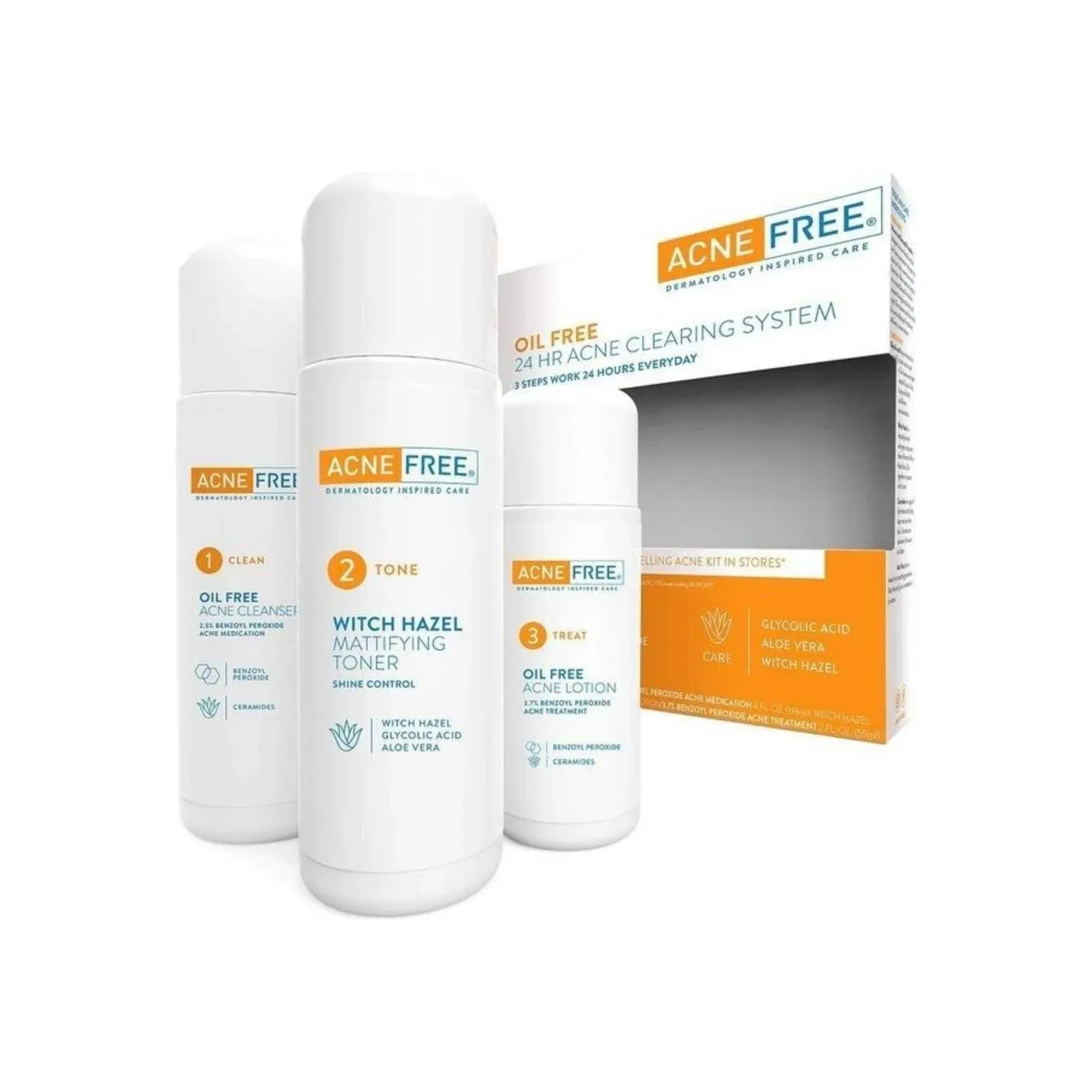 AcneFree Acne Clearing System, 24 Hour