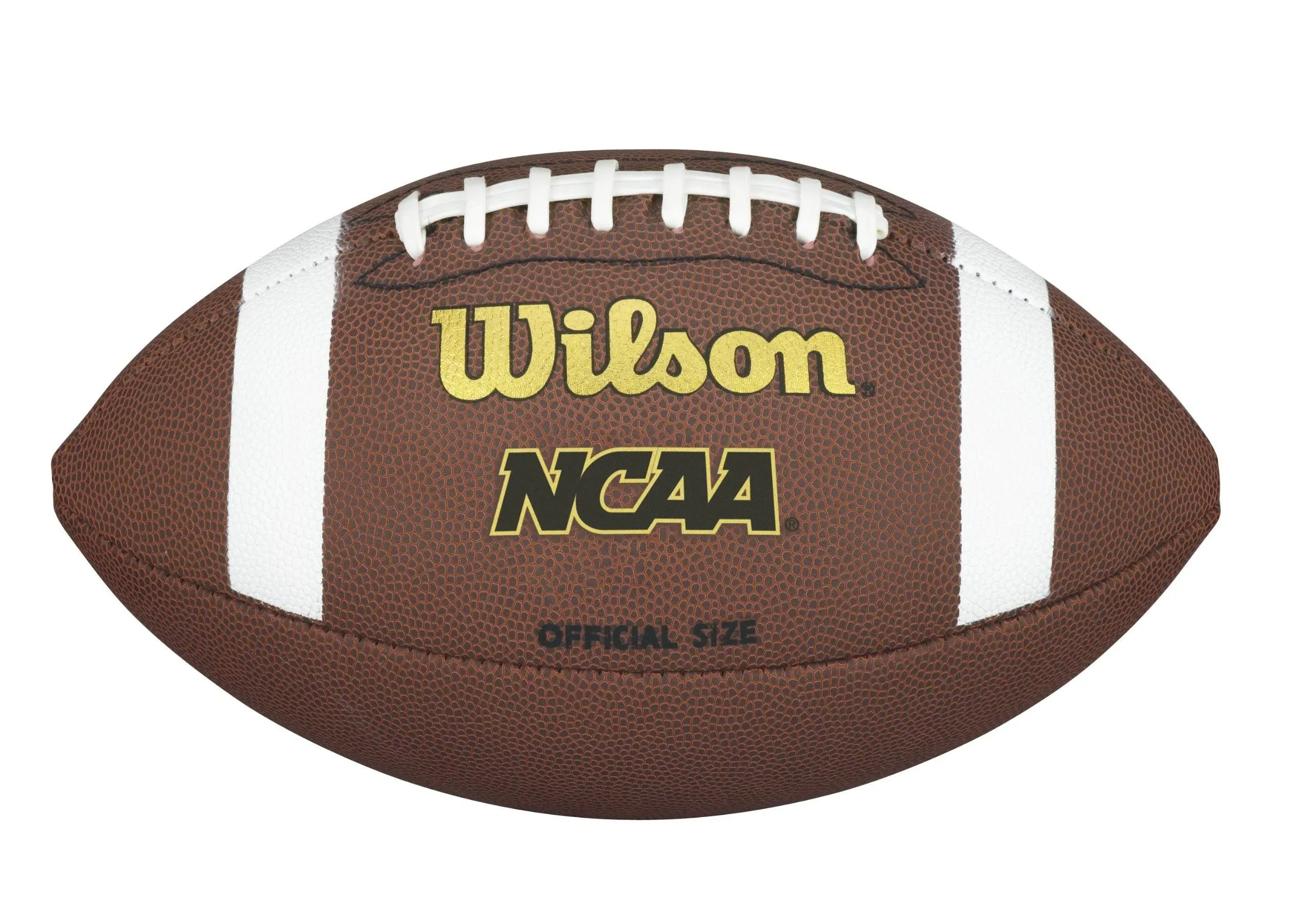 Wilson Junior NCAA Tackified Football, Brown/White, Junior