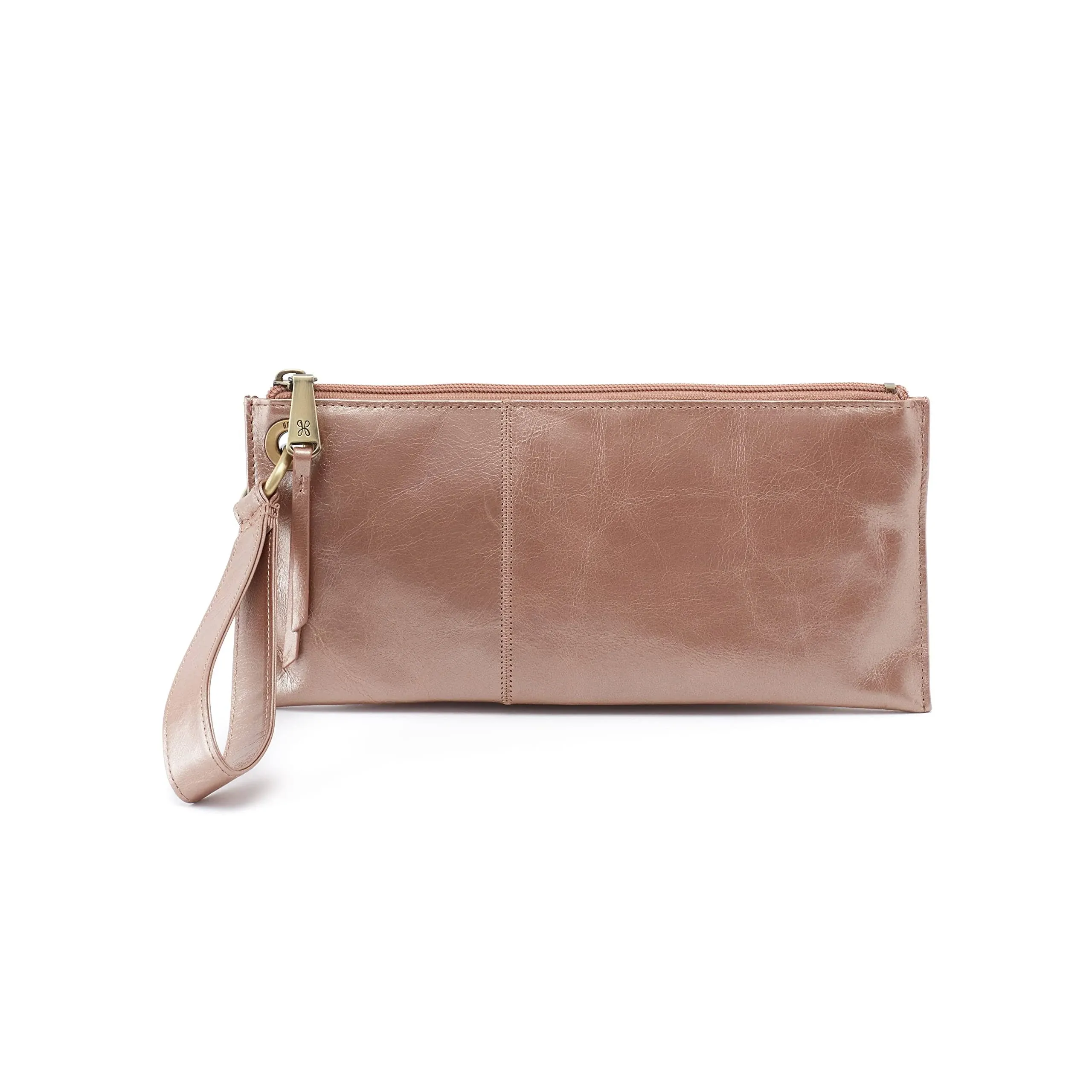 Vida Wristlet in Polished Leather - Cherry Blossom