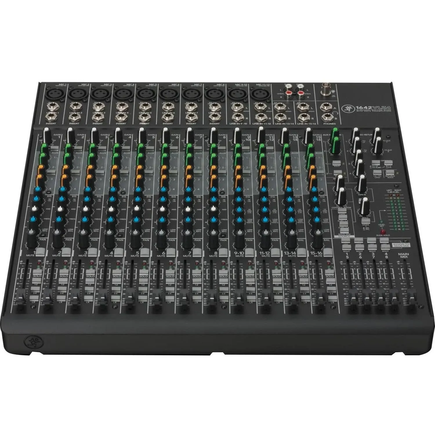 Mackie 1642VLZ4 Compact 16-Channel Audio Mixer with 16 Onyx Mic Preamps