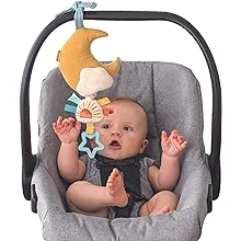 Itzy Ritzy – Musical Pull-Down Toy; Bitzy Notes Toy Attaches to Car Seat or Stroller & Plays a Soothing Melody, MoonItzy Ritzy – Musical Pull-Down Toy; Bitzy Notes Toy Attache…