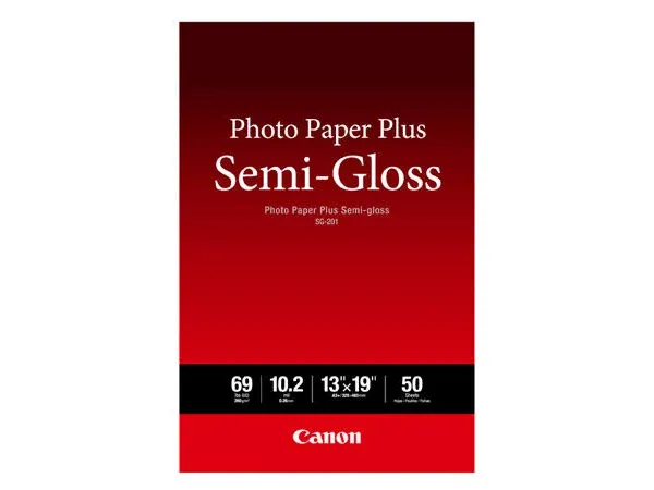 Canon SG-201 Photo Paper Plus Semi-Gloss 13" x 19" 50 Sheets