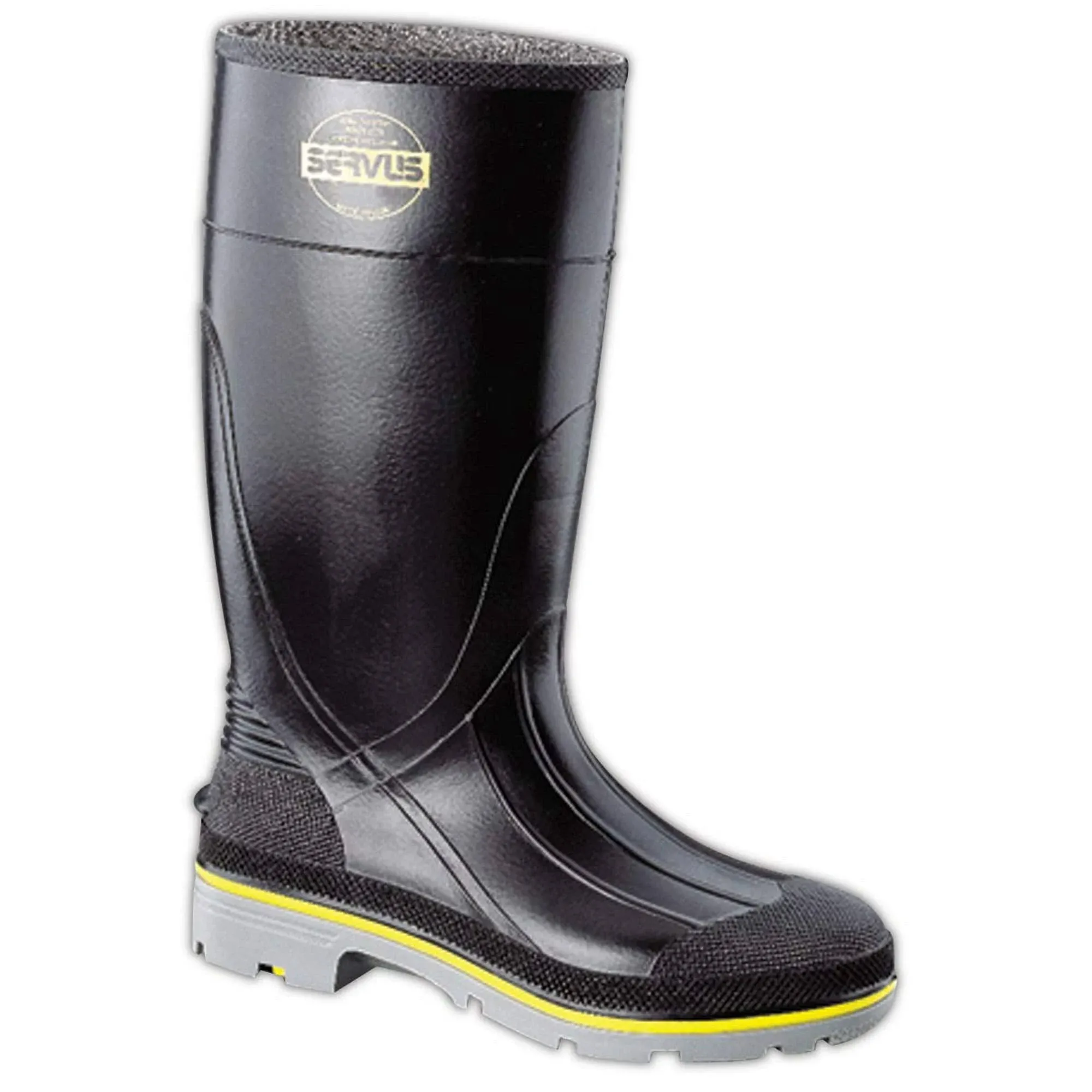 Honeywell Servus 75109/12 Rubber Boot, Men's, 12, Knee, Black