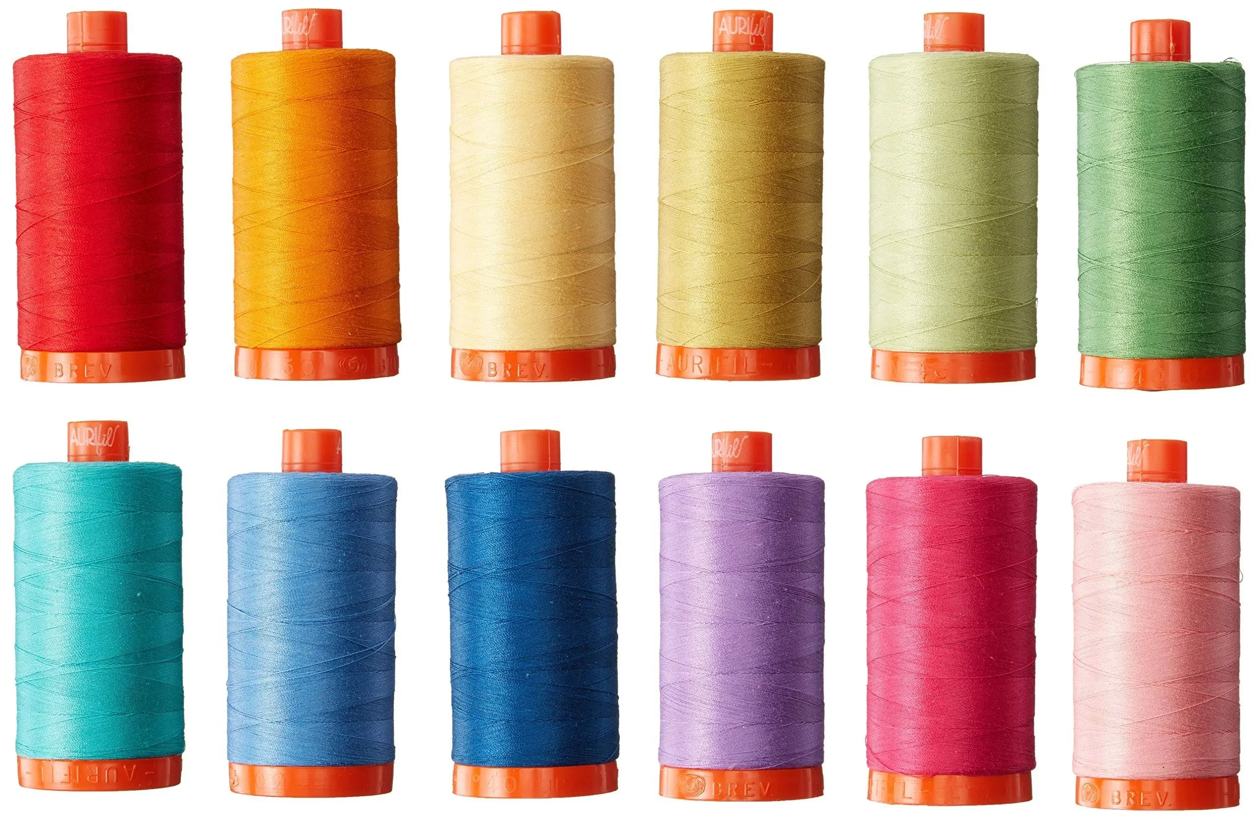 Aurifil Designer Thread Collection Piece and Quilt Collection Colors