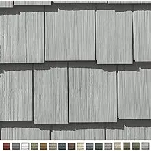 Cedar Impressions Double 7in. Staggered Perfection Shingle Siding (1/2 Square) Sterling Gray