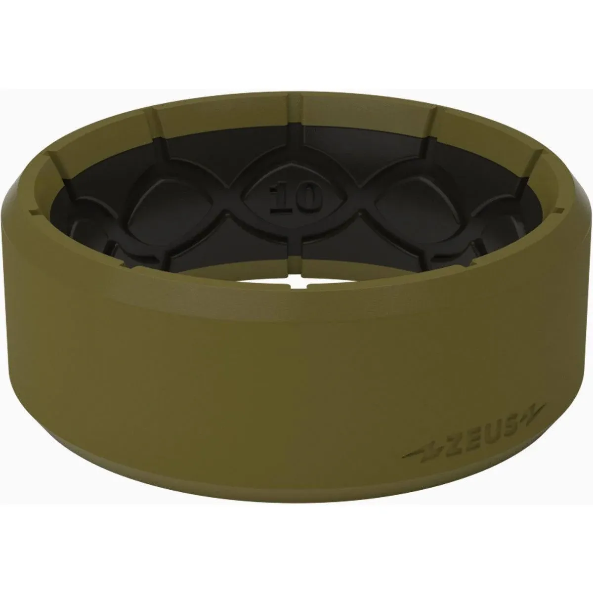 Groove Life Zeus Edge Midnight Black Silicone Ring, Size 11