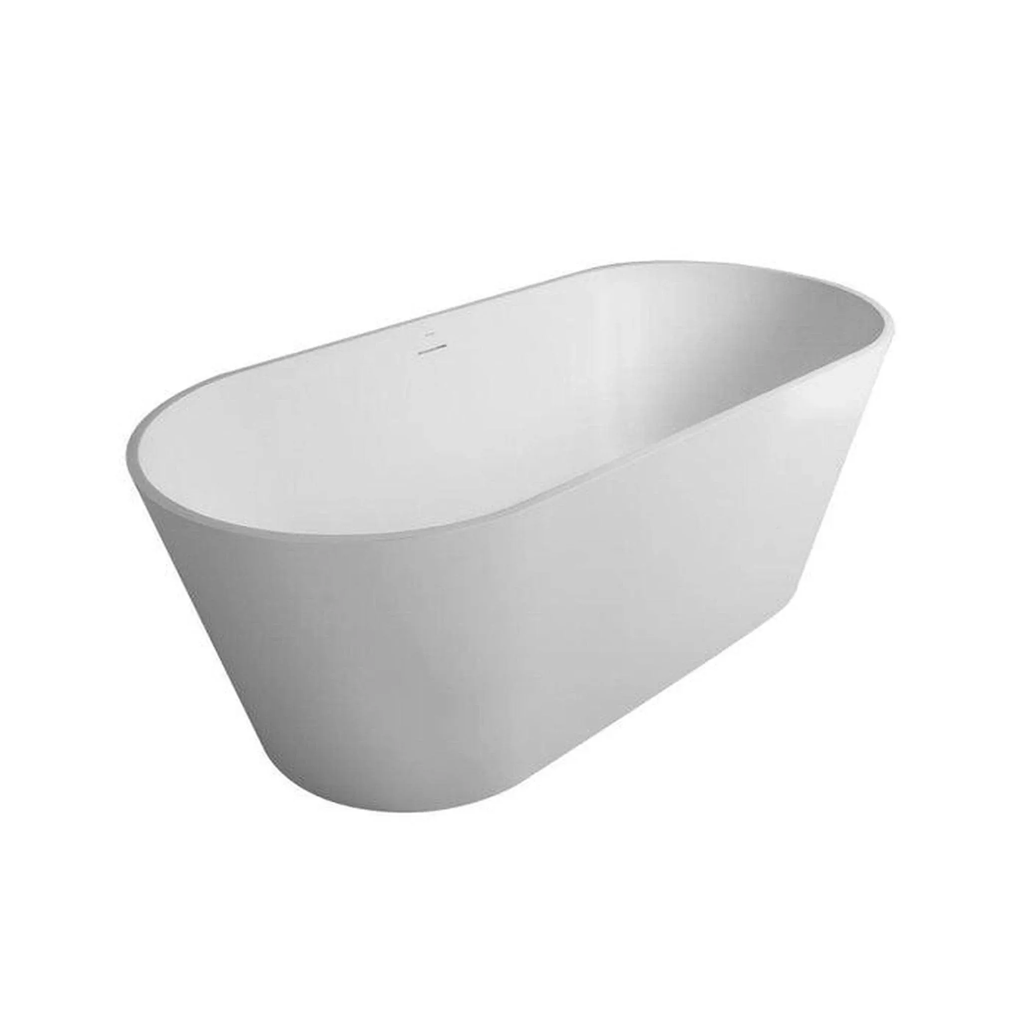 Vanity Art Freestanding Solid Surface Resin Matte Bathtub - VA6912-ML