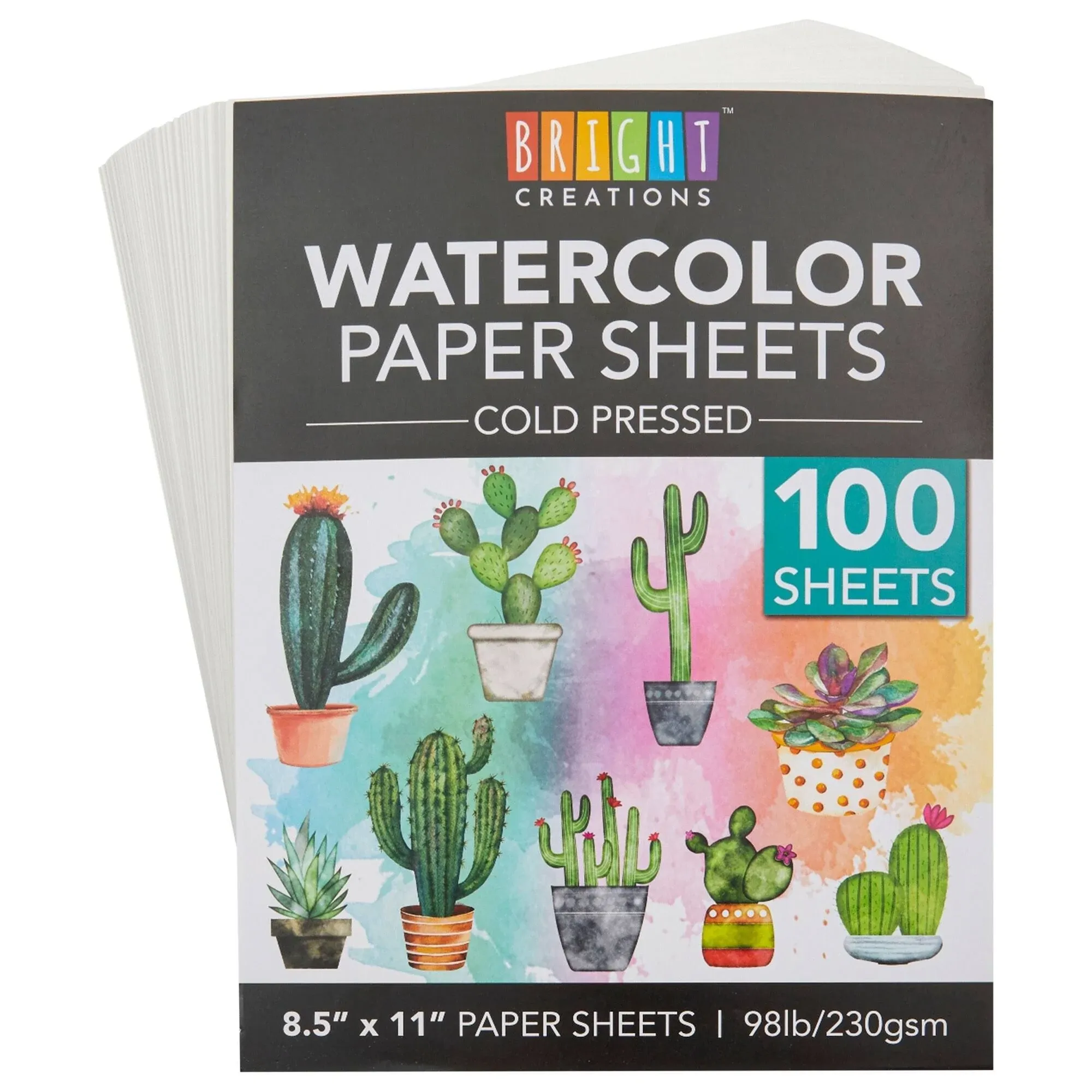 100 Sheets Cold Press Watercolor Paper for Artists and Beginners