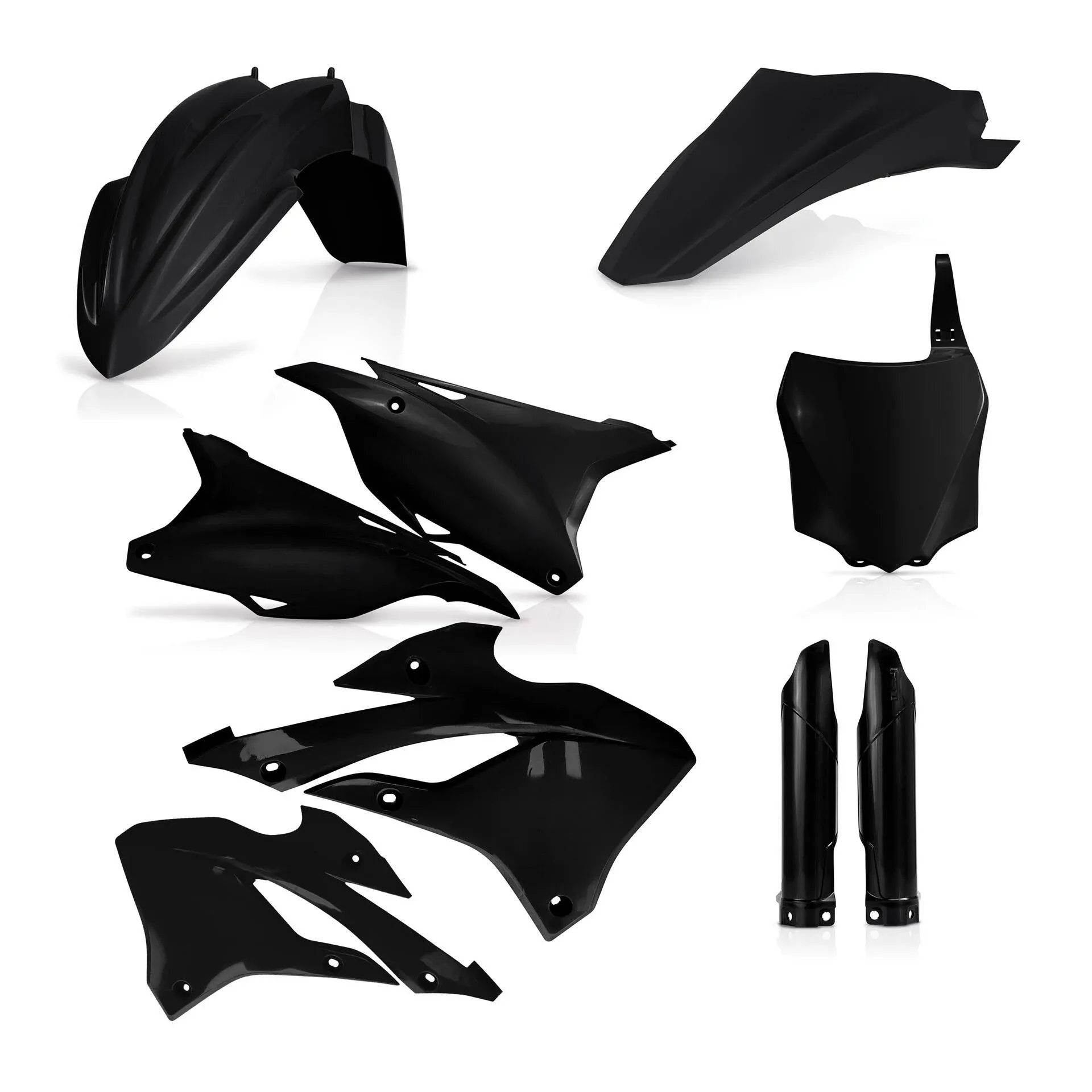 Acerbis 2936130001 Full Plastic Kit - Black