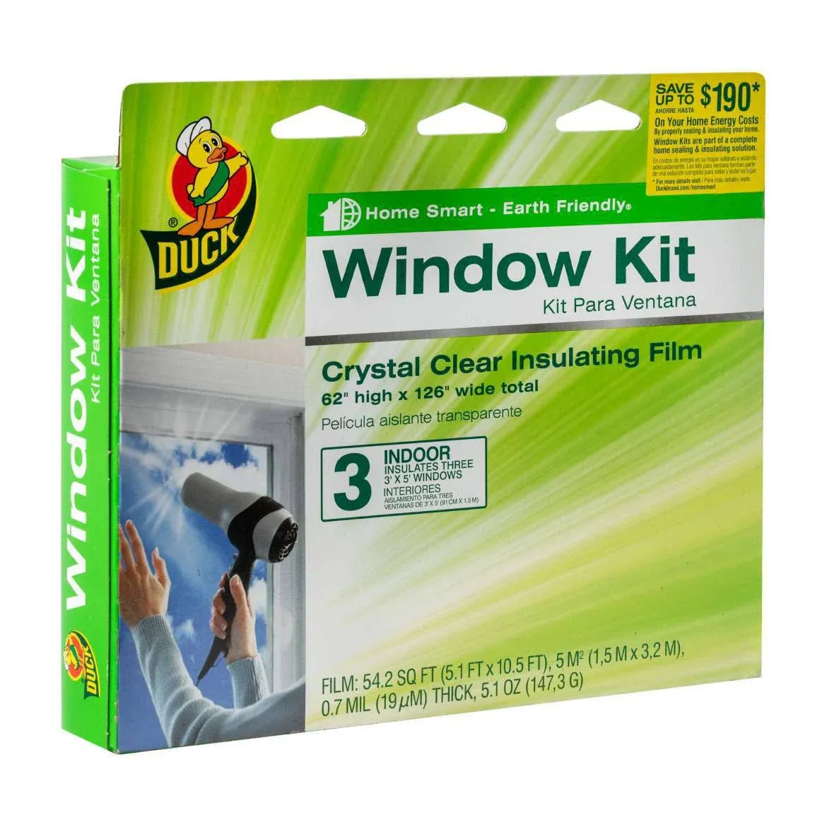 Duck Brand Indoor 10-Window Shrink Film Insulator Kit