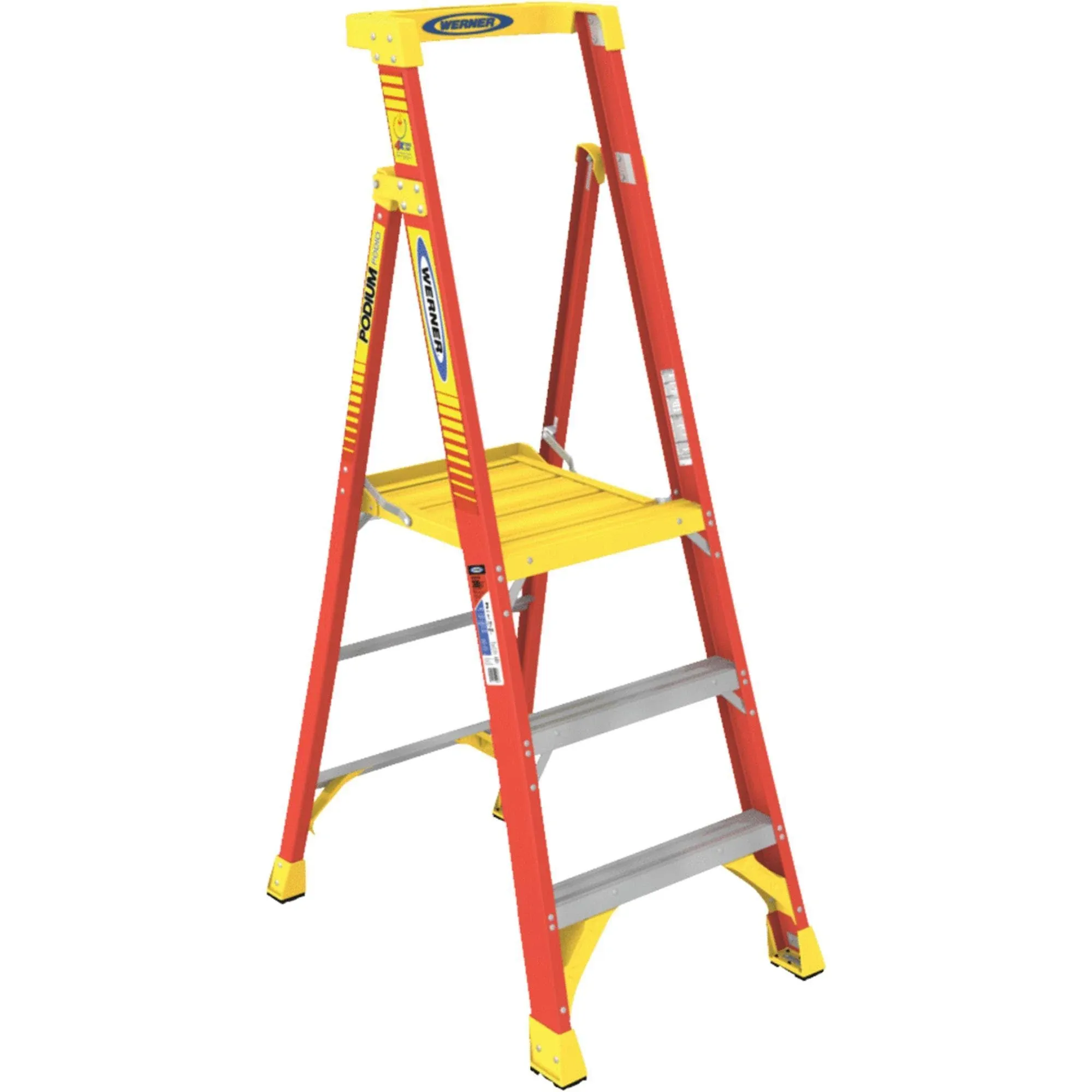 Werner PD6208 8 ft. Type iA Fiberglass Podium Ladder